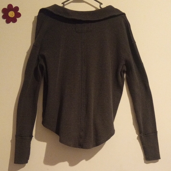 We The Free Charcoal Long Sleeve Top - Picture 8 of 9